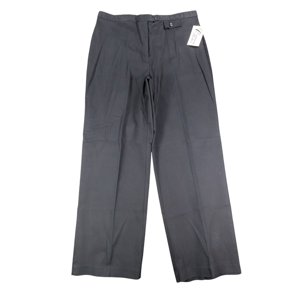 Company Collection Pants Womens 16 Y2K Black Cotton Stretch Straight Leg NWT